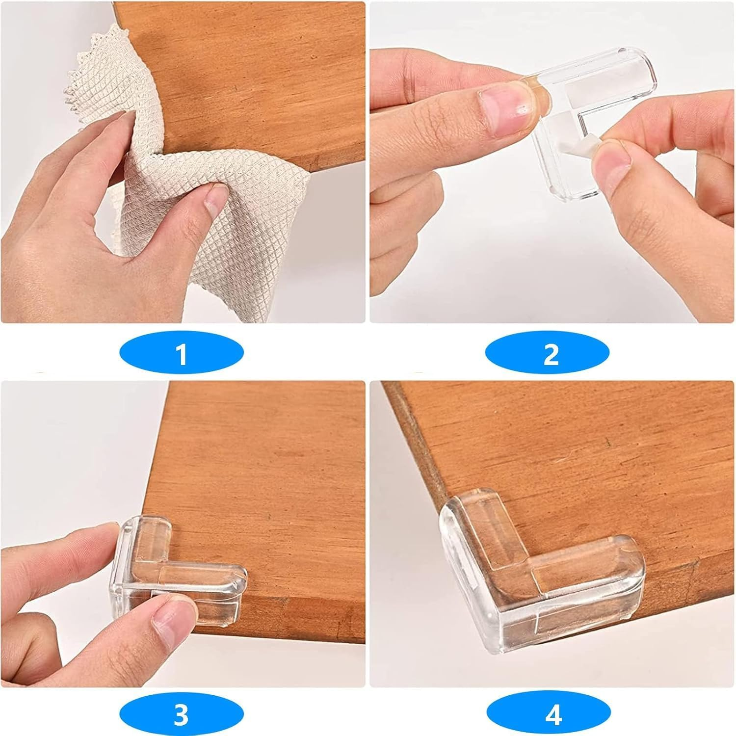 30 Pcs Corner Protector Baby, Clear Table Guard, Protectors for Baby Guards Furniture, Safety L Sharp Cushion Padding image number 6