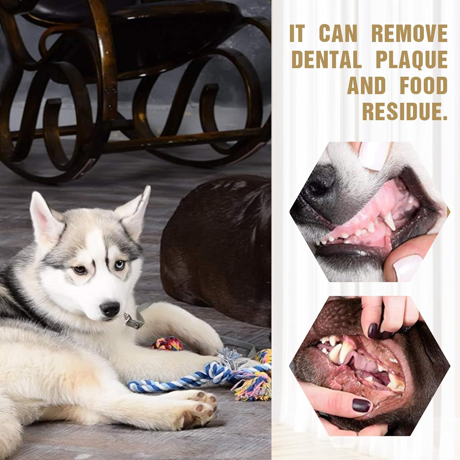 5-Pack Dog Chew Rope Toys, Suitable for Dog Toys That Love to Chew, Strong, Safe and Odorless Knots, Suitable for Medium/Small Dogs and All Pet Toys during Teething Period image number 1