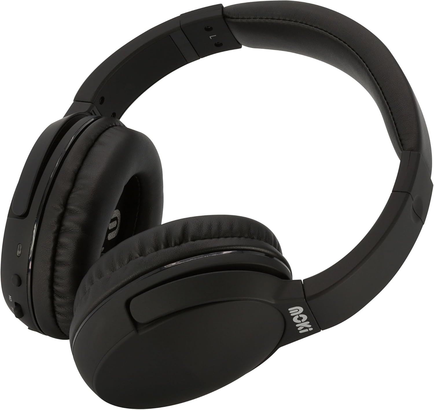 Moki Noise Cancellation Headphones, Black image number 5