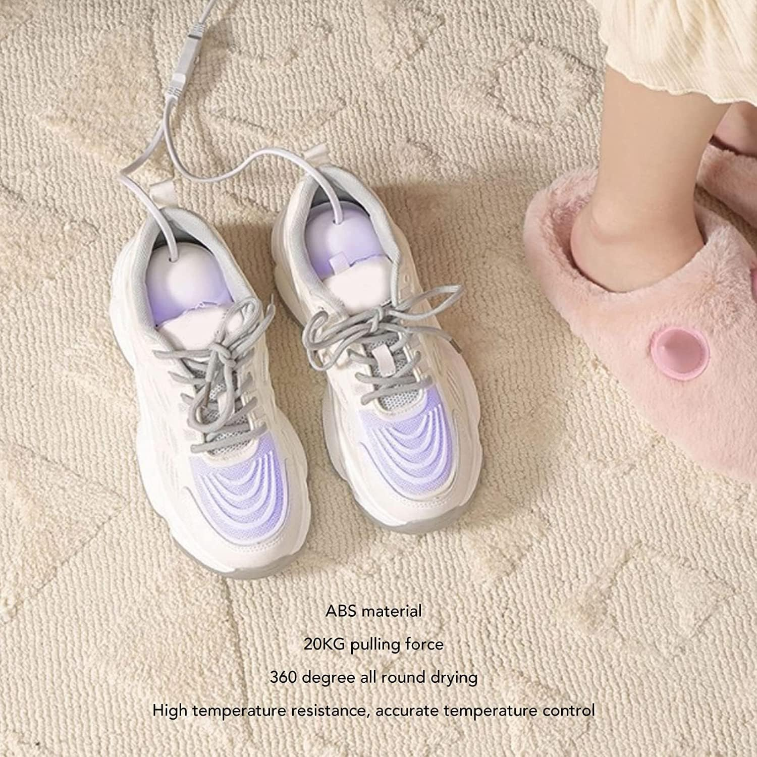 IODOO Shoe Dryer, Portable Footwear Dryers with Disinfect, Winter Household Essential for Family, Folding Foot Warmer Quick Drying for Shoes, Gloves, Socks, Ski Boots image number 5