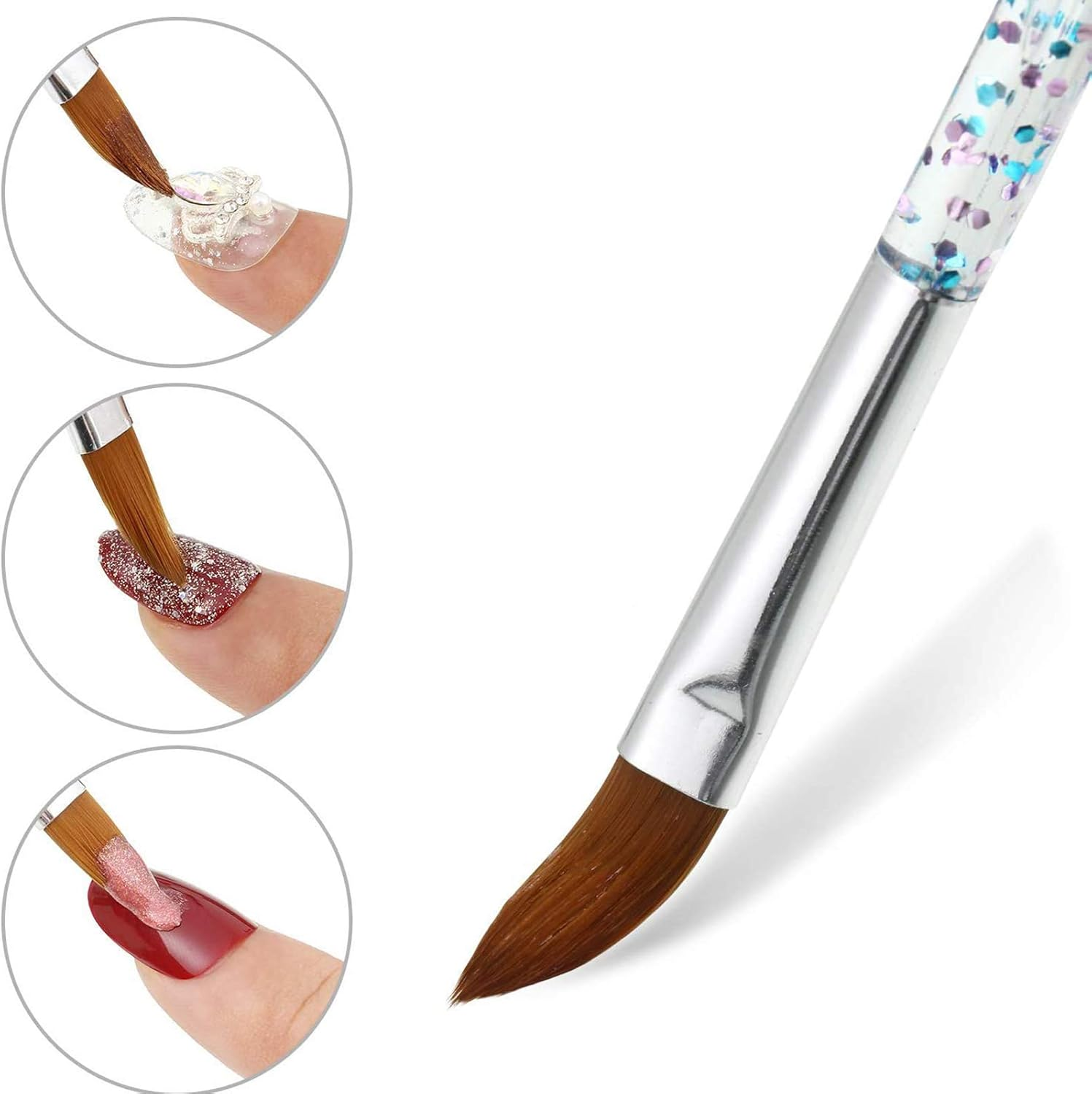 14 Pieces 3D Nails Arts Brushes Nail Liner Brush Nail Painting Design Pen Brushes