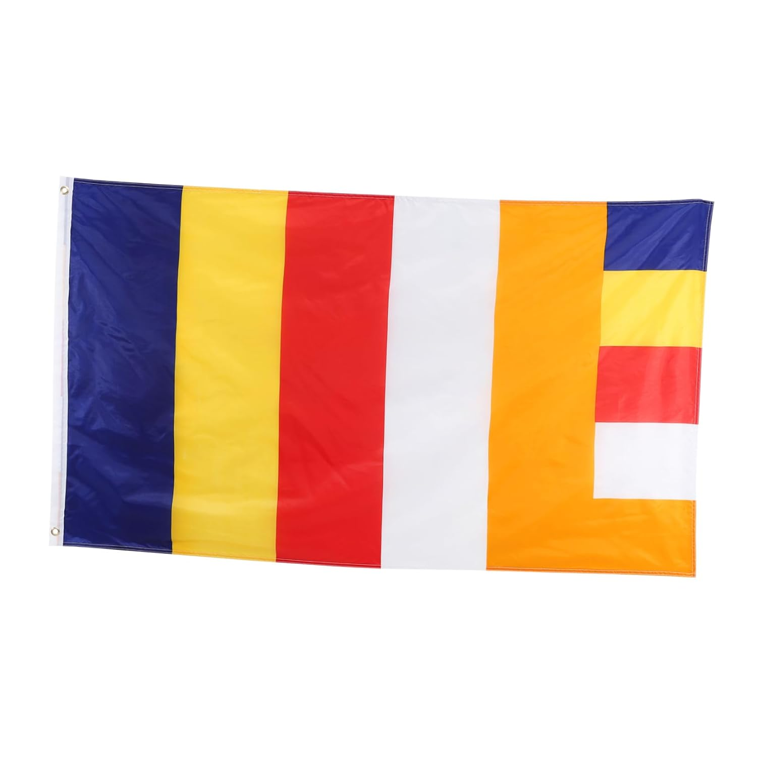 OFFSCH Polyester Buddhist Flag for Outdoor Decoration Blessing Banner with Vibrant Colors Ideal for Temples Gardens and Meditation Spaces Tibetan Design image number 5