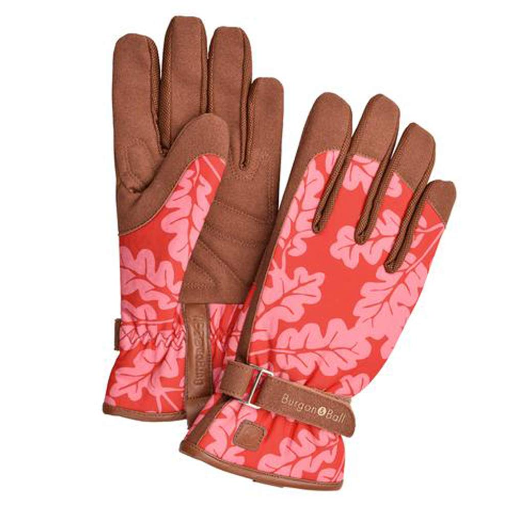 Burgon & Ball Love Oakleaf Plum S/M Gloves, Ladies, Gardening, Hands, Womens GLO/OAKPLUMSM image number 2