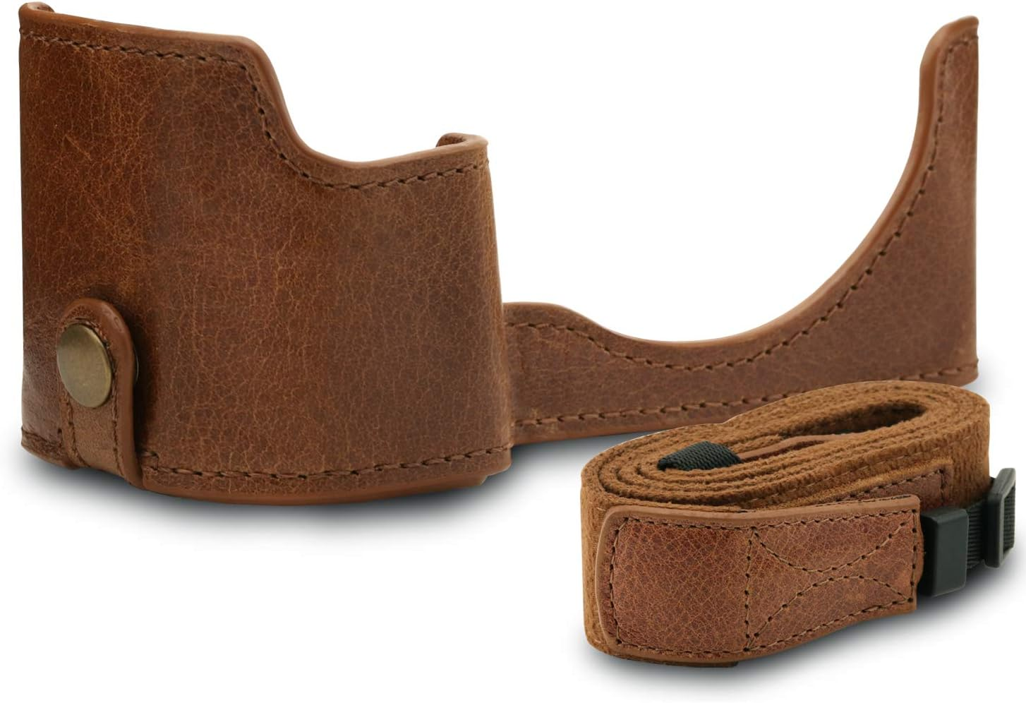 Megagear Ever Ready Genuine Leather Camera Half Case Compatible with Sony Alpha A6100, A6400 image number 4