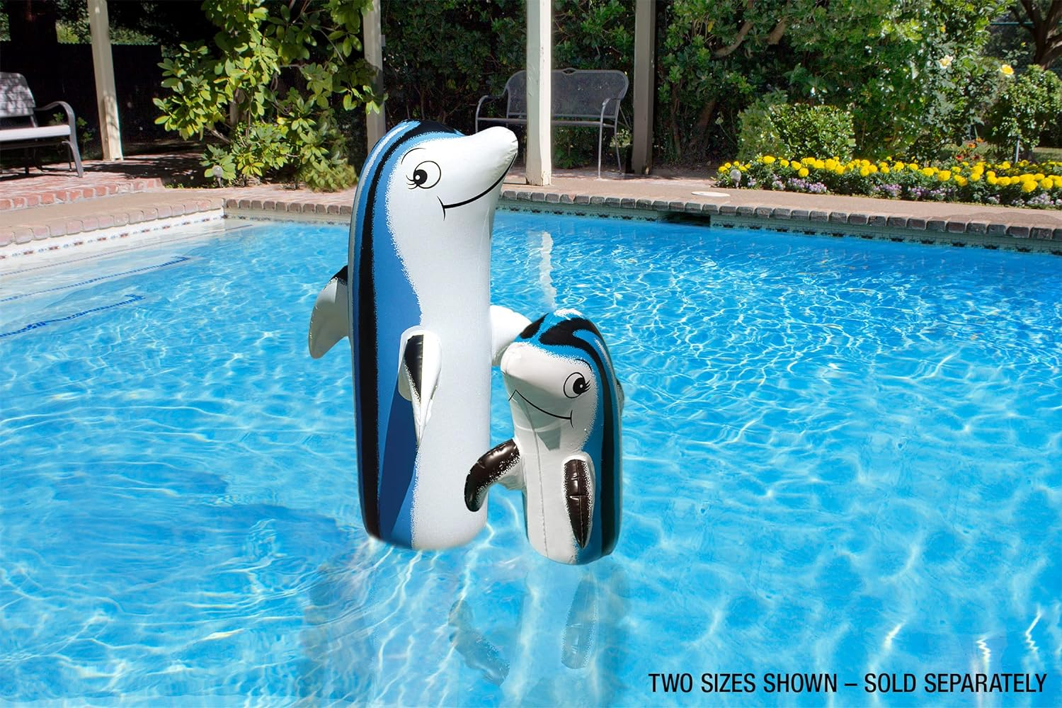 Poolmaster 81440 Floating Swimming Pool Backyard D&eacute;cor, Dolphin Large