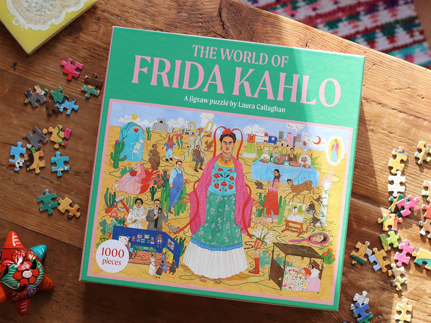 The World of Frida Kahlo 1000 Piece Puzzle: a Jigsaw Puzzle image number 2