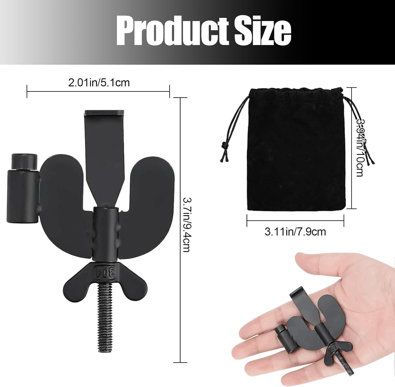 Home Security Door Locker, Metal Portable Door Lock for Travel, 3 in 1 Door Lock for Traveling, Hote, Home, School, Apartment (Black)