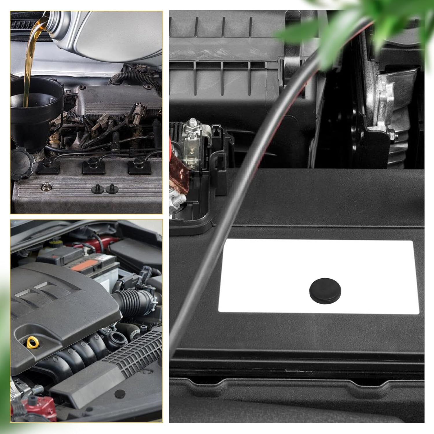 Ibasenice 30Pcs Rubber Brake Light Switch Pads and Clutch Pedal Stopper Pads Car Brake Pedal Holder Covers Universal Automotive Accessories for Vehicle Interior image number 1