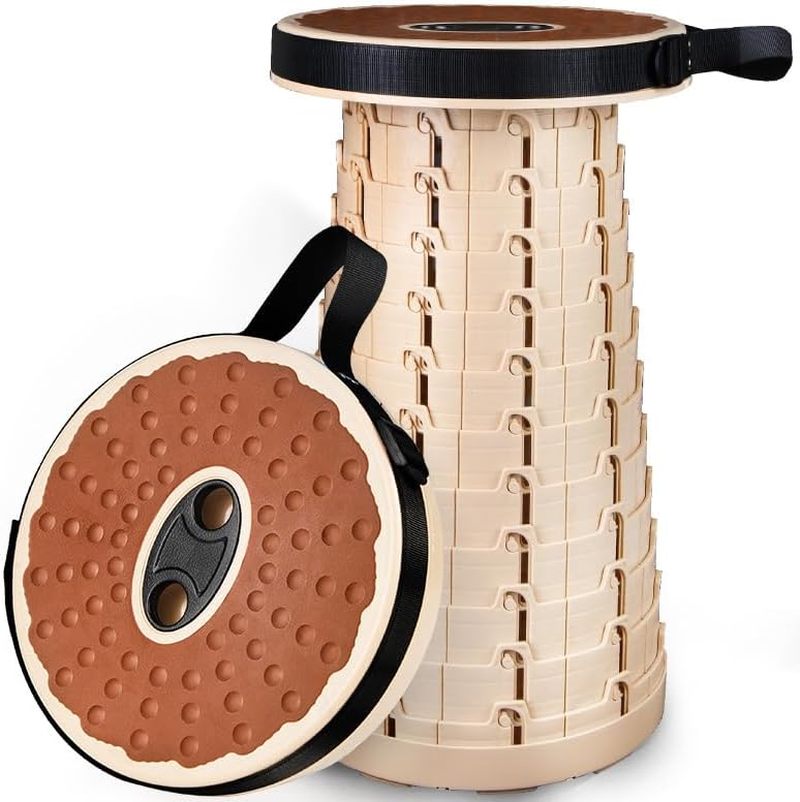 AIMALL Folding Telescopic Stool &ndash; 17.72In Adjustable Lightweight Portable Stool for Outdoor, Camping, Travel, and Night Market Use