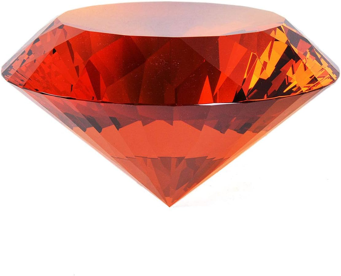 Blue Crystal Glass Diamond Shaped Decoration 60Mm Jewel Paperweight,Gift Decoration Idea for Christmas, Thanksgiving and Birthday (Please Identify Our Brand Yarr Store)