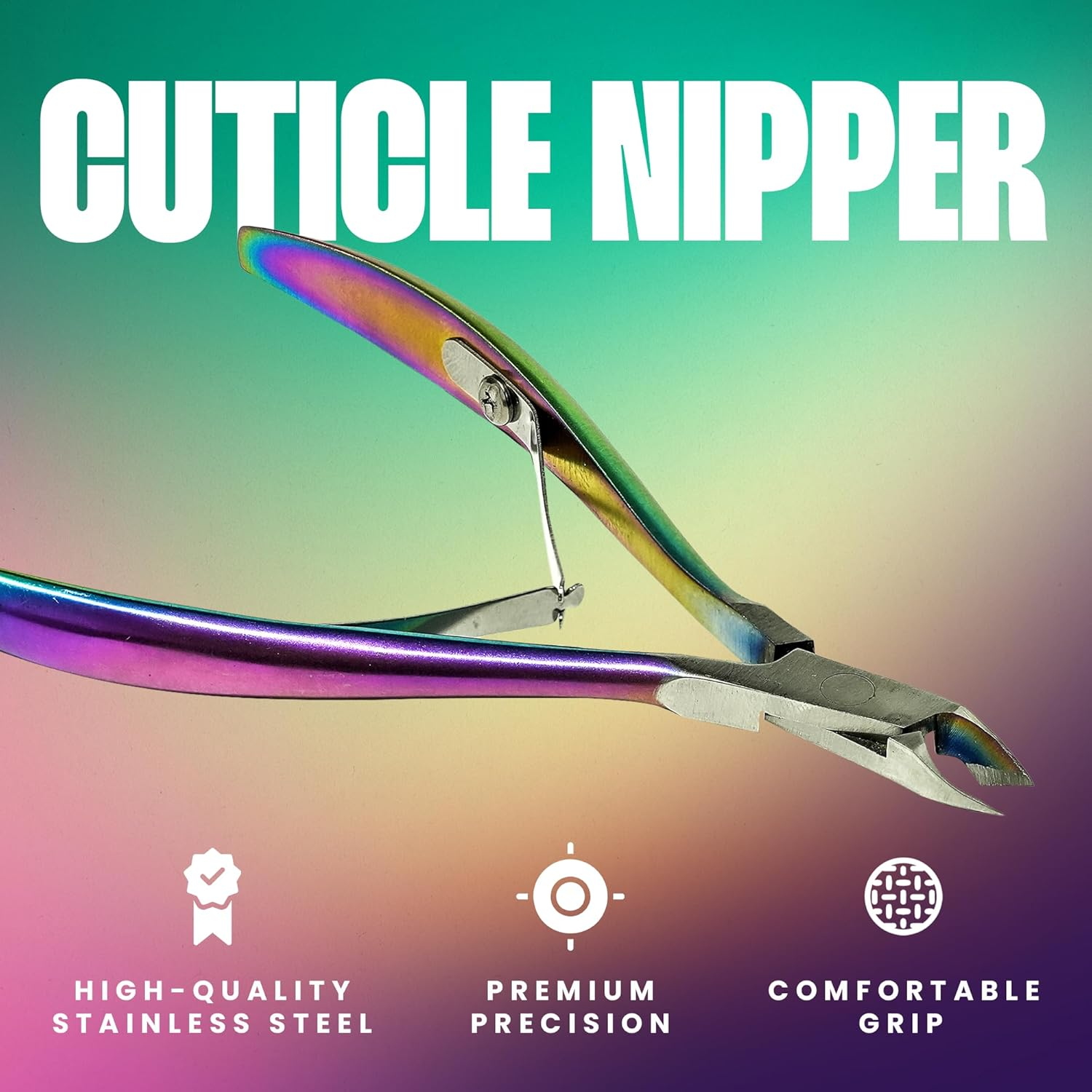 V Beauty Pure Cuticle Nippers - Stainless Steel Nail Cleaner Cuticle Remover for Clean & Healthy-Looking Fingernails & Toenails - Professional Nail Cuticle Trimmer for Salon & Home Manicure & Pedicure image number 4