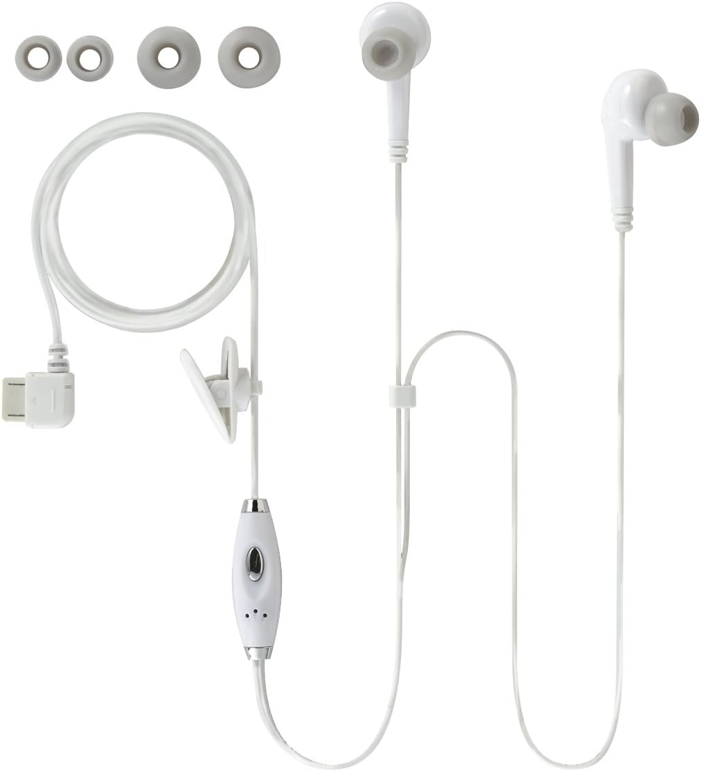 Rasta Banana SBSEMST4 Stereo Playback Earphone Microphone, Compatible with 0.5-0.4 Inches (13-10 Mm), White