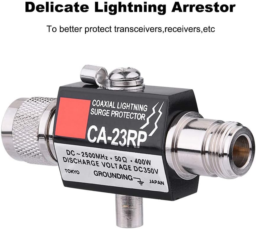 Coaxial Surge Protector, 50&Omega; Dc-2500Mhz N Connector 400W Surge Arrester image number 1