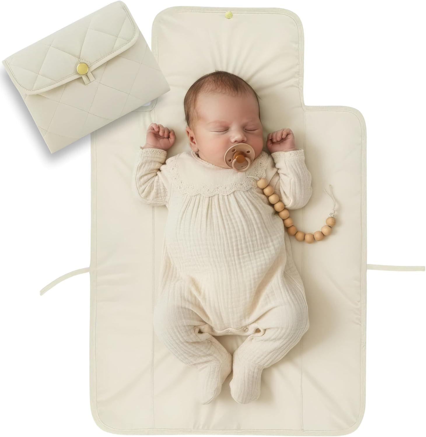 Portable Diaper Changing Pad - Soft and Easy to Clean Diaper Changing Mat for Babies - the Perfect Lightweight and Foldable Pad for Traveling