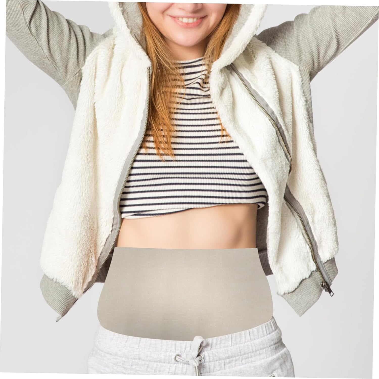 GANAZONO Postpartum Belly Band and Chest Compression Wrap Cotton Maternity Support Belt 15Cmx8M Breathable Abdominal Binder for Pelvic Pressure and Recovery image number 1