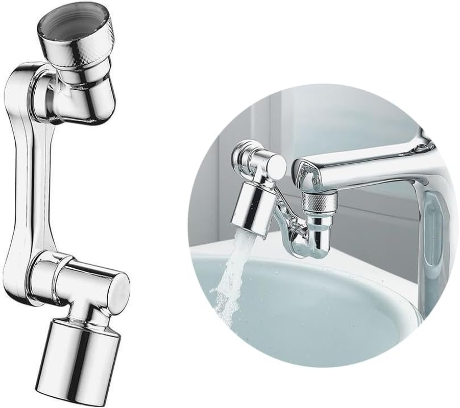 Rotating Tap Attachment Extension, 1080 Degree Multifunctional Extension Tap, Rotating Tap, Swivel Water Tap Attachment, Faucet Extender - BPA Free image number 2