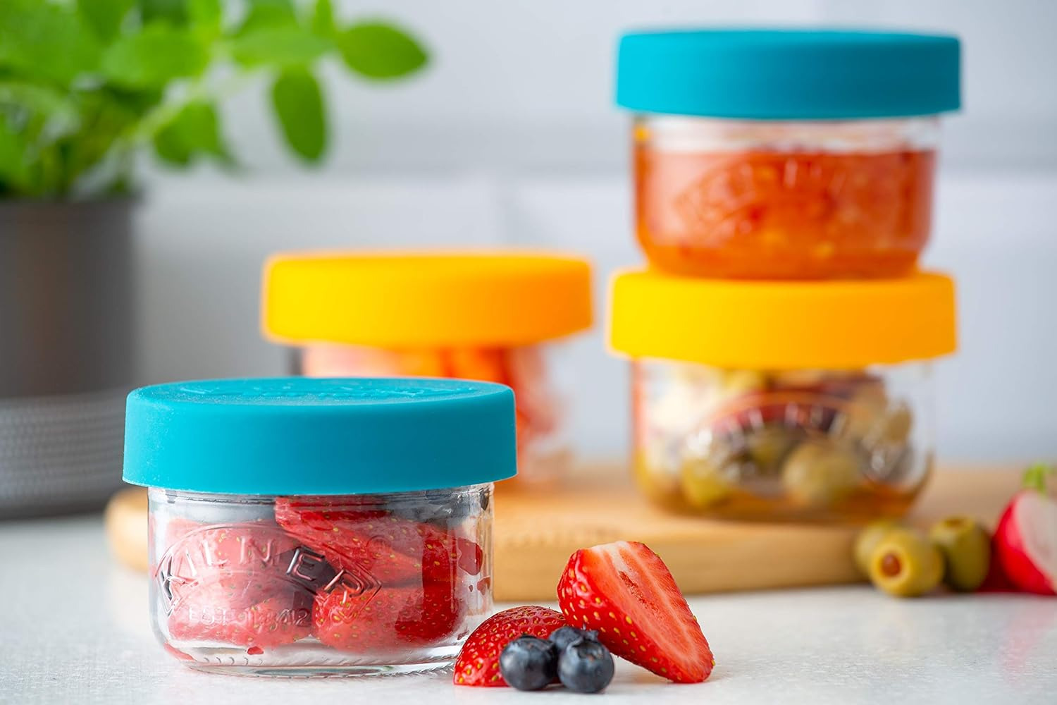 Kilner Snack and Store Pots Set of 2, 125 Ml Capacity, Clear image number 3