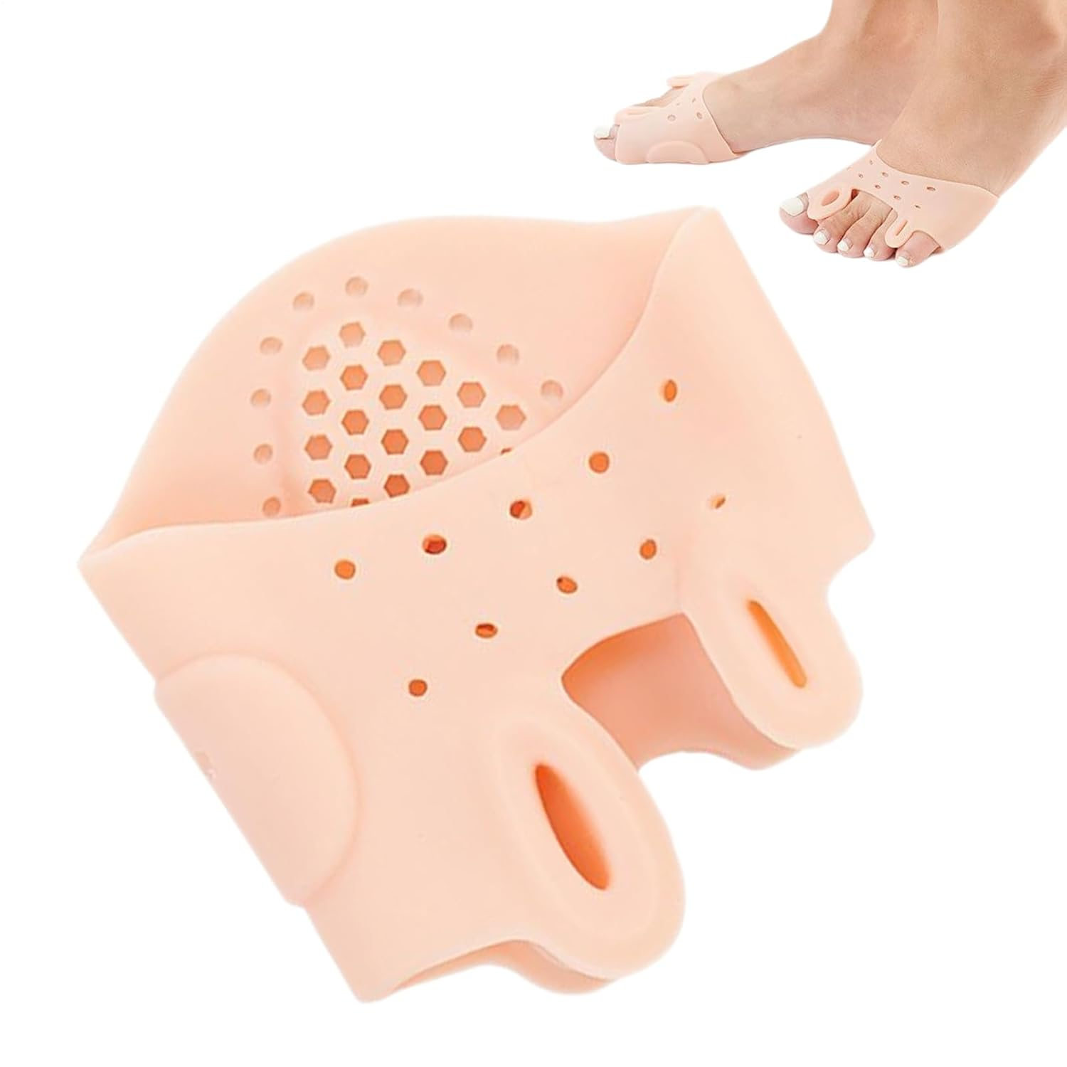 Orthopedic Toe Separators, Thickened Foot Spacers Shock-Absorbing Toe Separator, Breathable Silicone Stretcher Soles Straightener, Shape Corrector for Preventing Rubbing and Relieve image number 2