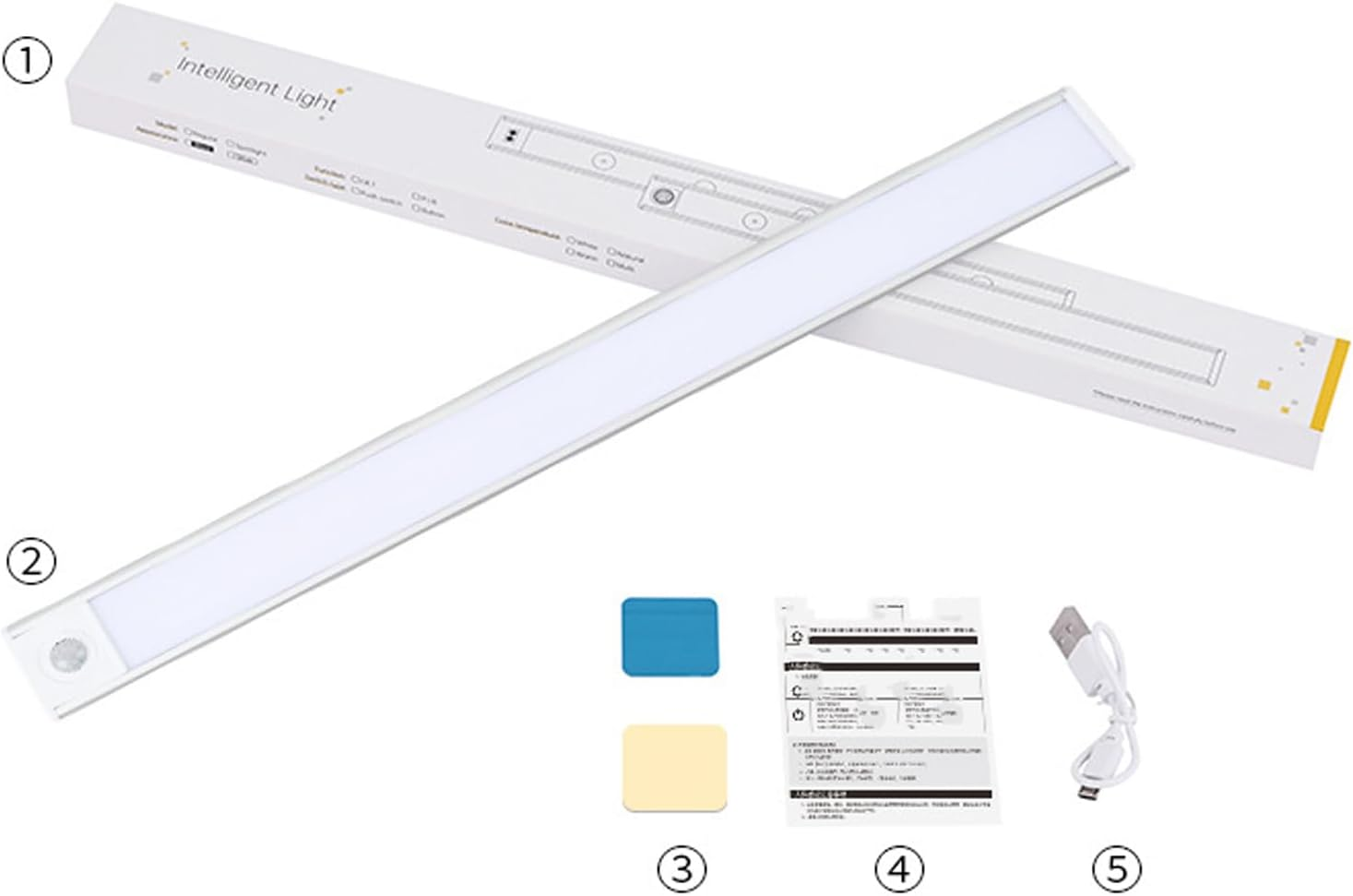 Tiverio Home Motion Sensor Lights, 3 Color Modes, Auto On/Off, Magnetic Mount, New Upgraded Version Smart Motion Sensor LED 3.0, Stair Bedroom Closet (White,3.9 In) image number 5