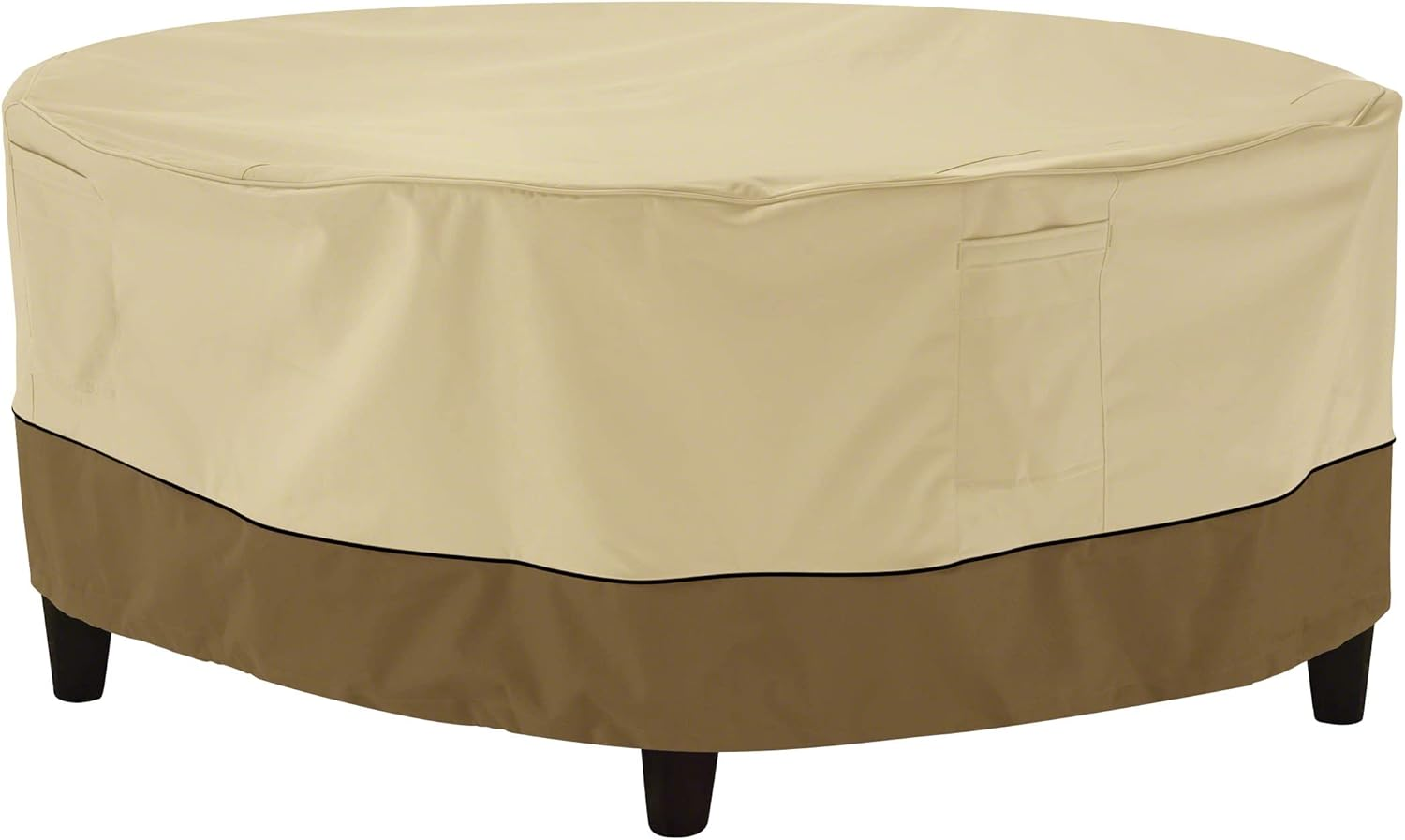 Classic Accessories Veranda round Patio Ottoman/Coffee Table Cover, Small with Veranda Cover image number 1