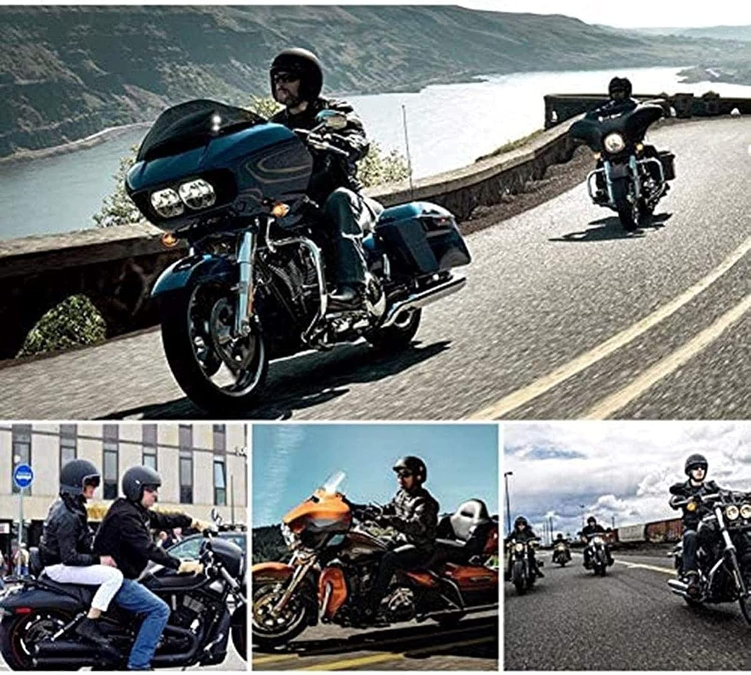 Motorcycle Helmet Vintage Motorcycle 3/4 Helmet with Bluetooth Open Face Leather Helmet with Personalized Visor Fits Adult Men Women DOT/ECE Approved Jet Helmet image number 6