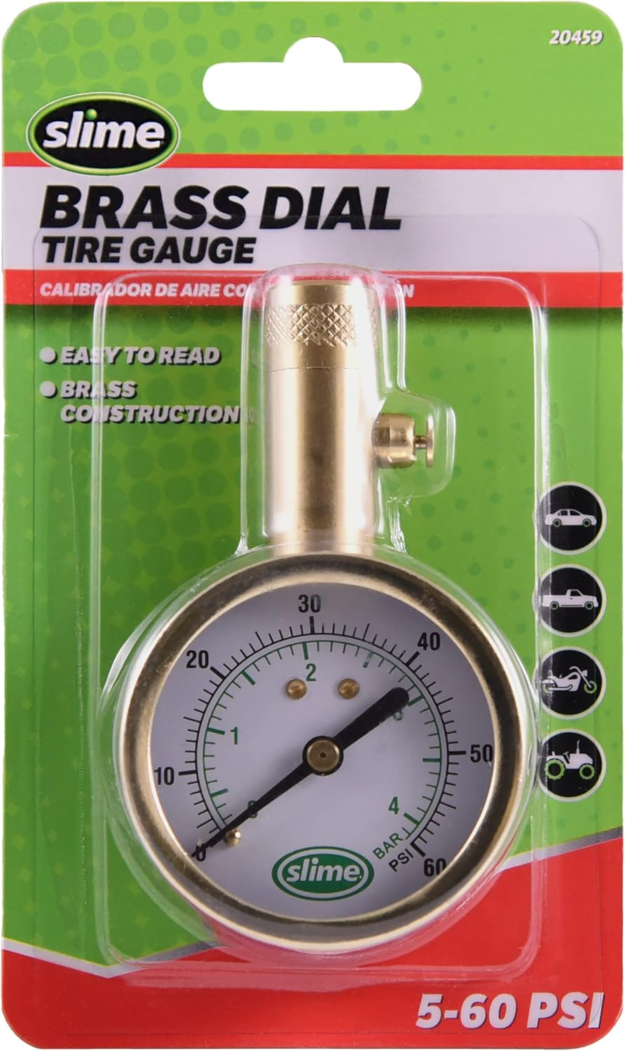 Slime 5-60 Psi Large Face Dial Tire Gauge image number 5