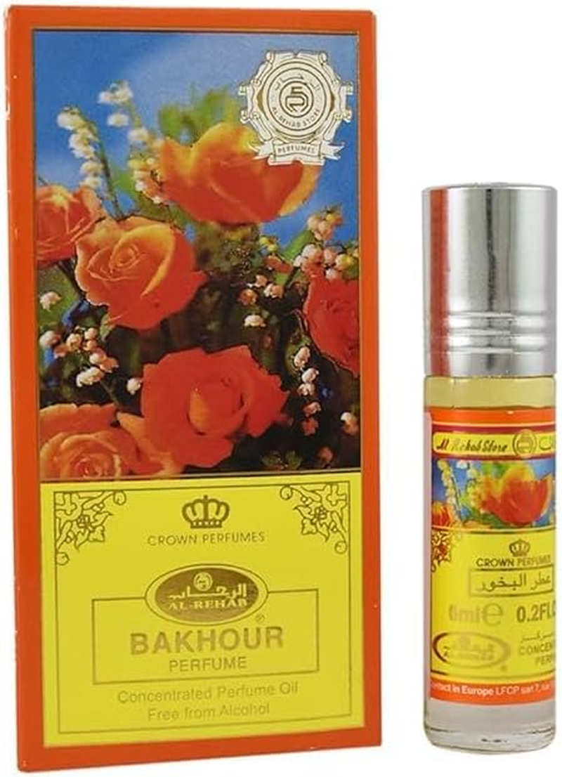 Bakhour 6Ml Roll on Attar by Al Rehab L, Alcohol Free Perfume Oil