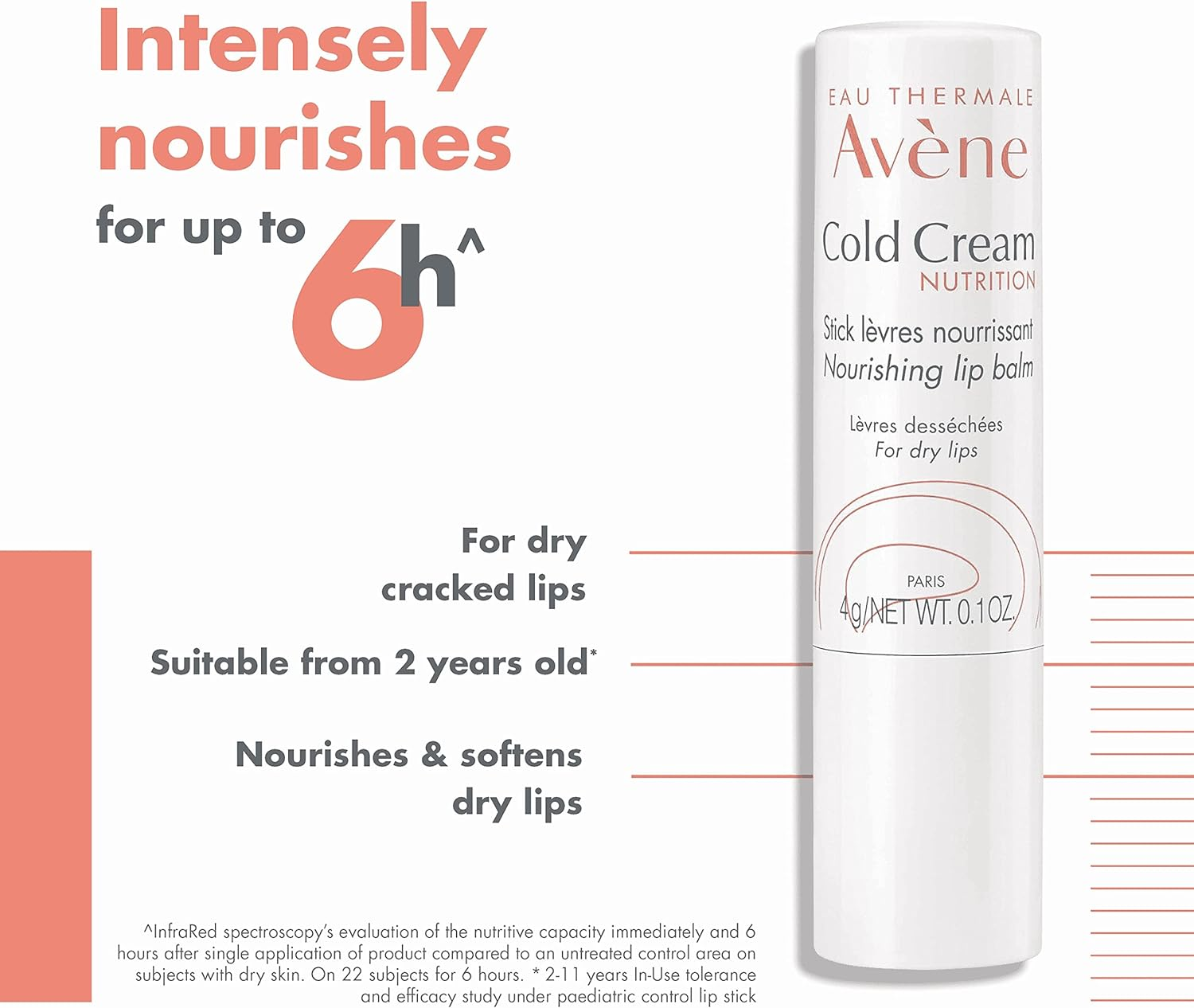 Eau Thermale Av&egrave;ne Cold Cream Lip Balm 4G - Nourishing for Dry Lips image number 1