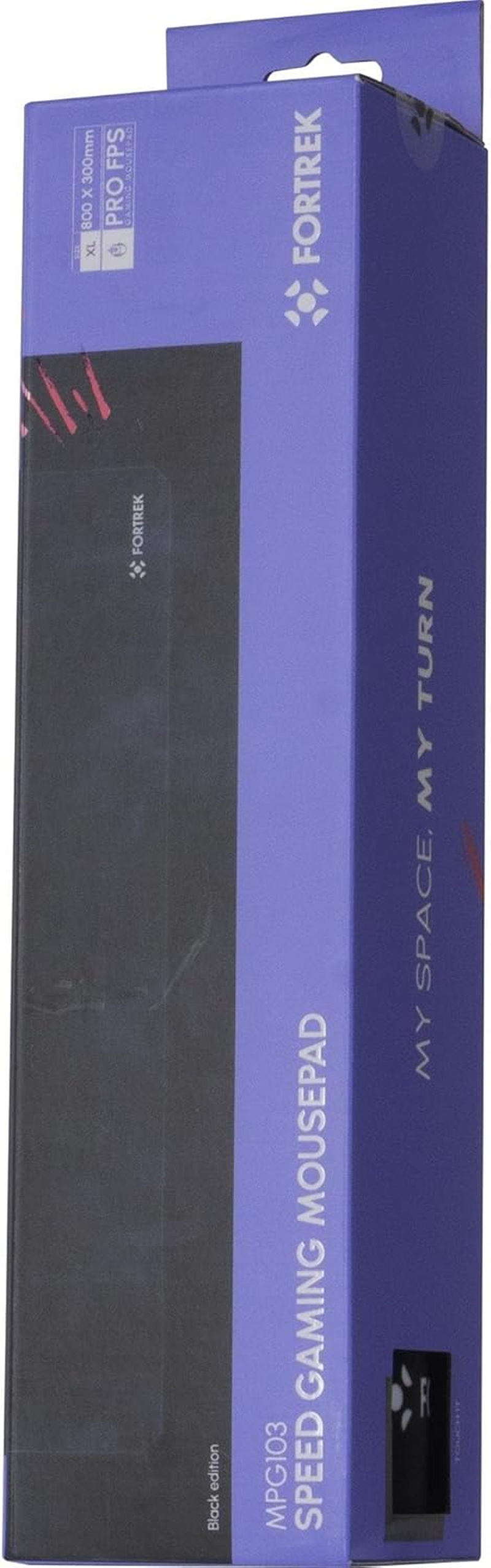 Fortrek Speed MPG103 XL Gaming Mouse Pad with Non-Slip Base, Enhance Your Gaming and Typing Experience with Extended Keyboard Mat 80X30Cm, Black image number 5