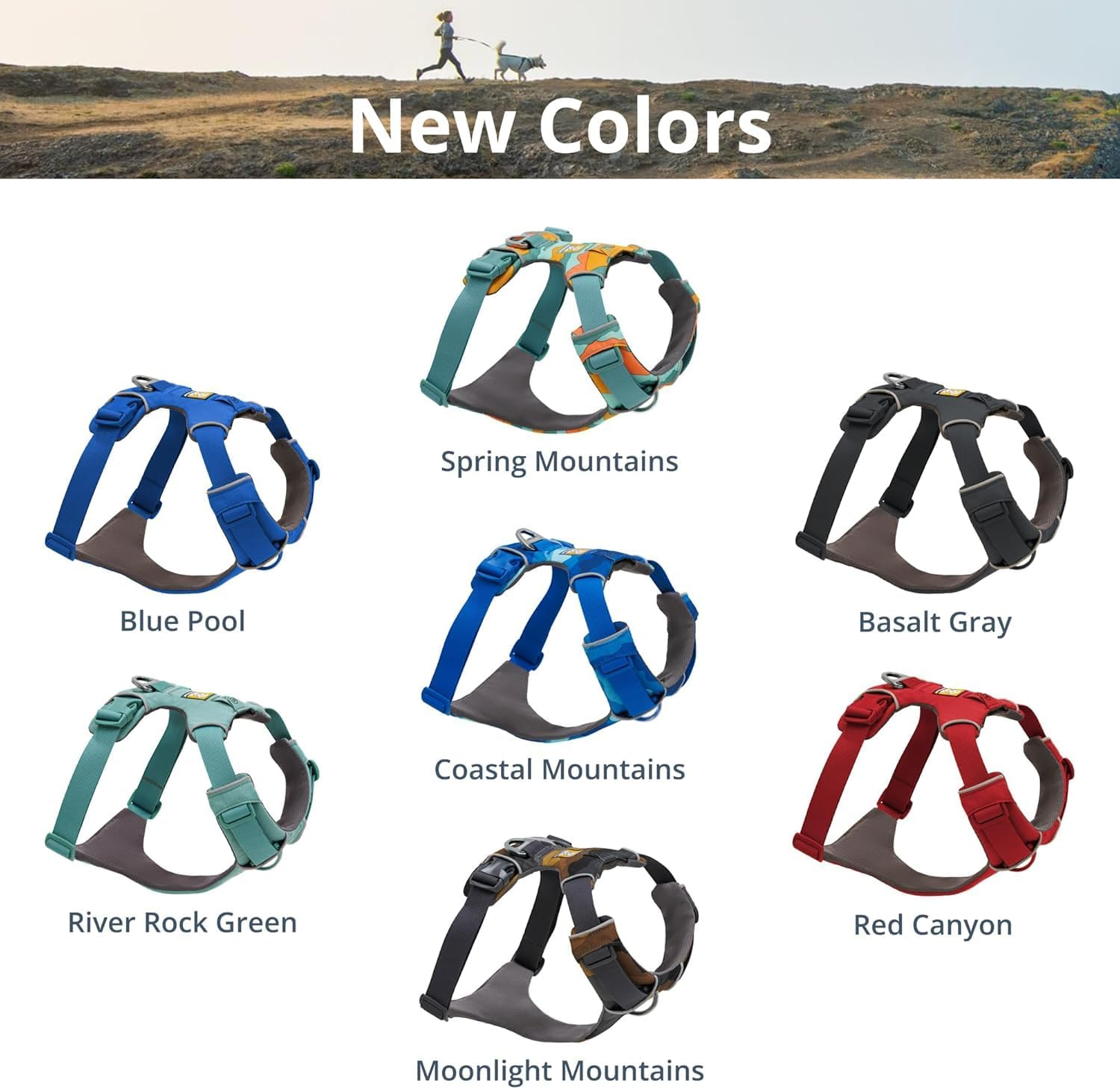 Ruffwear Front Range Harness Blue Pool L/XL image number 1