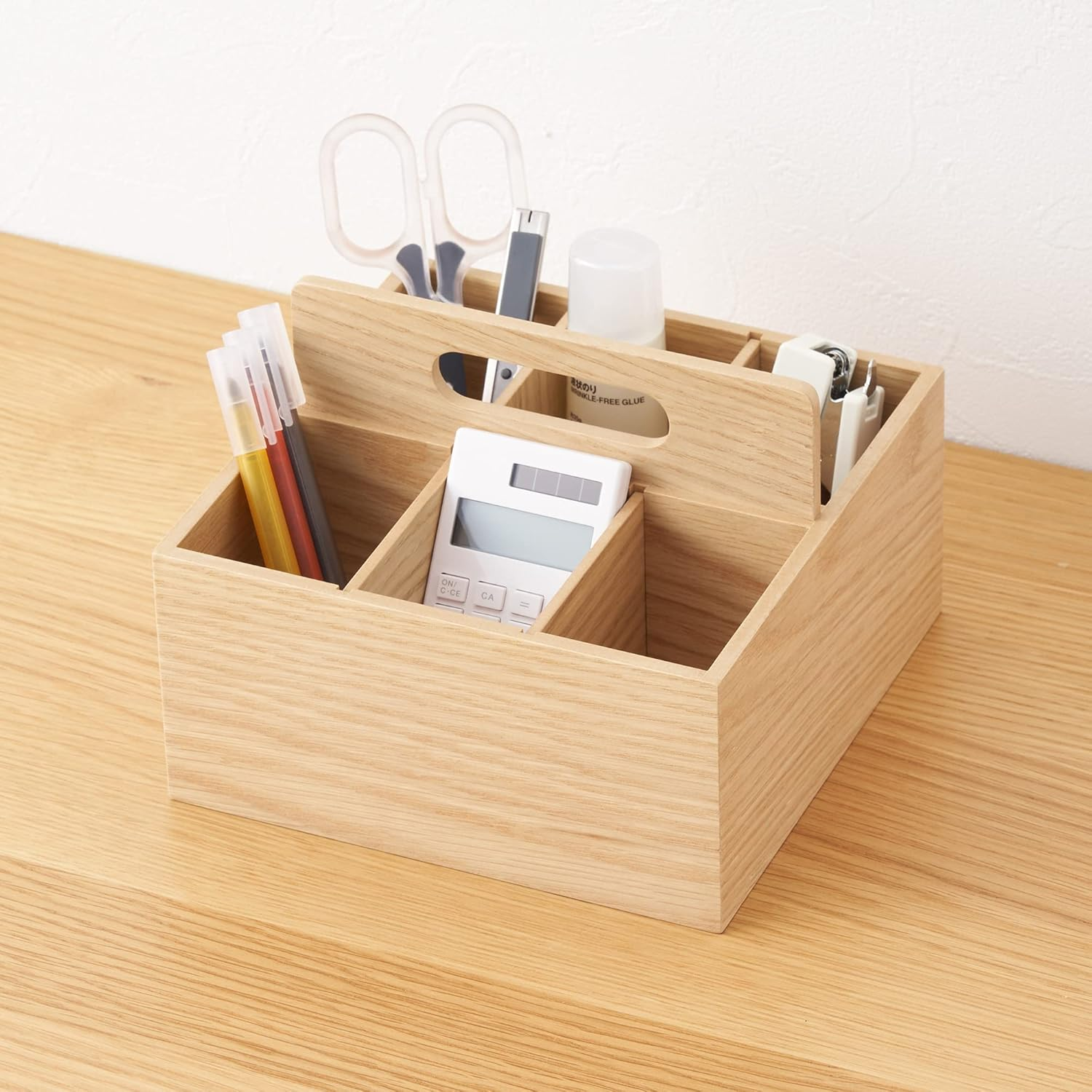 MUJI 44310236 Wooden Tool Box, Approx. Width 6.6 X Depth 6.6 X Height 5.0 Inches (16.8 X 16.8 X 12.6 Cm) image number 3