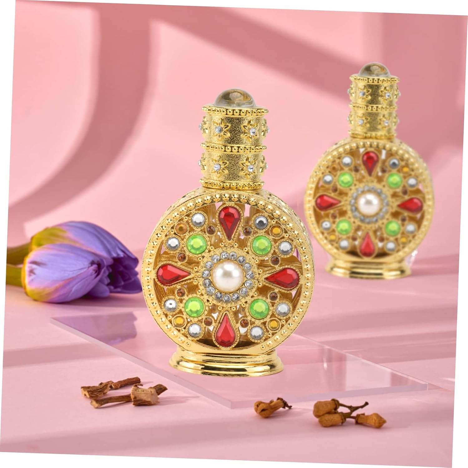 1Pc Elegant Perfume Bottle Stylish Aromatherapy Container for Essential Oils Travel-Friendly Design Women Special Occasions image number 6