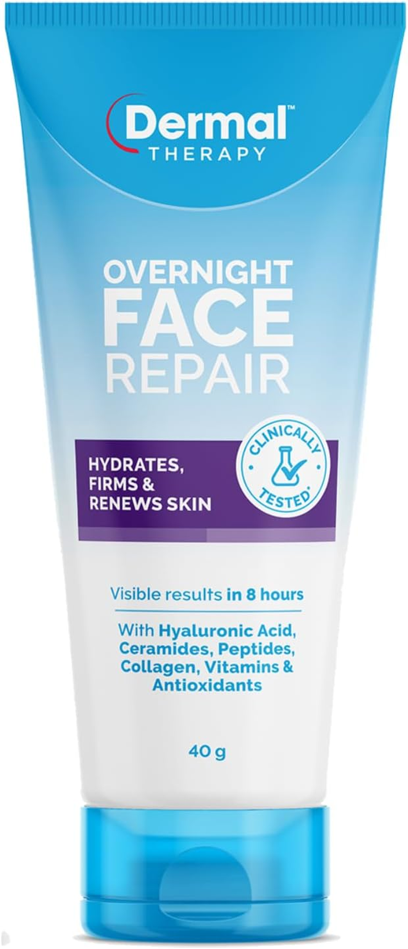 Dermal Therapy Overnight Face Repair | Hydrates, Firms, Renews & Repairs Skin | 40G
