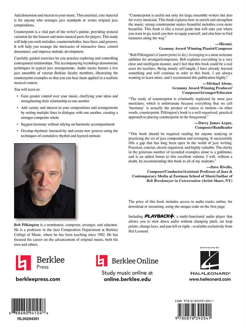 Counterpoint in Jazz Arranging Book/Online Audio image number 2