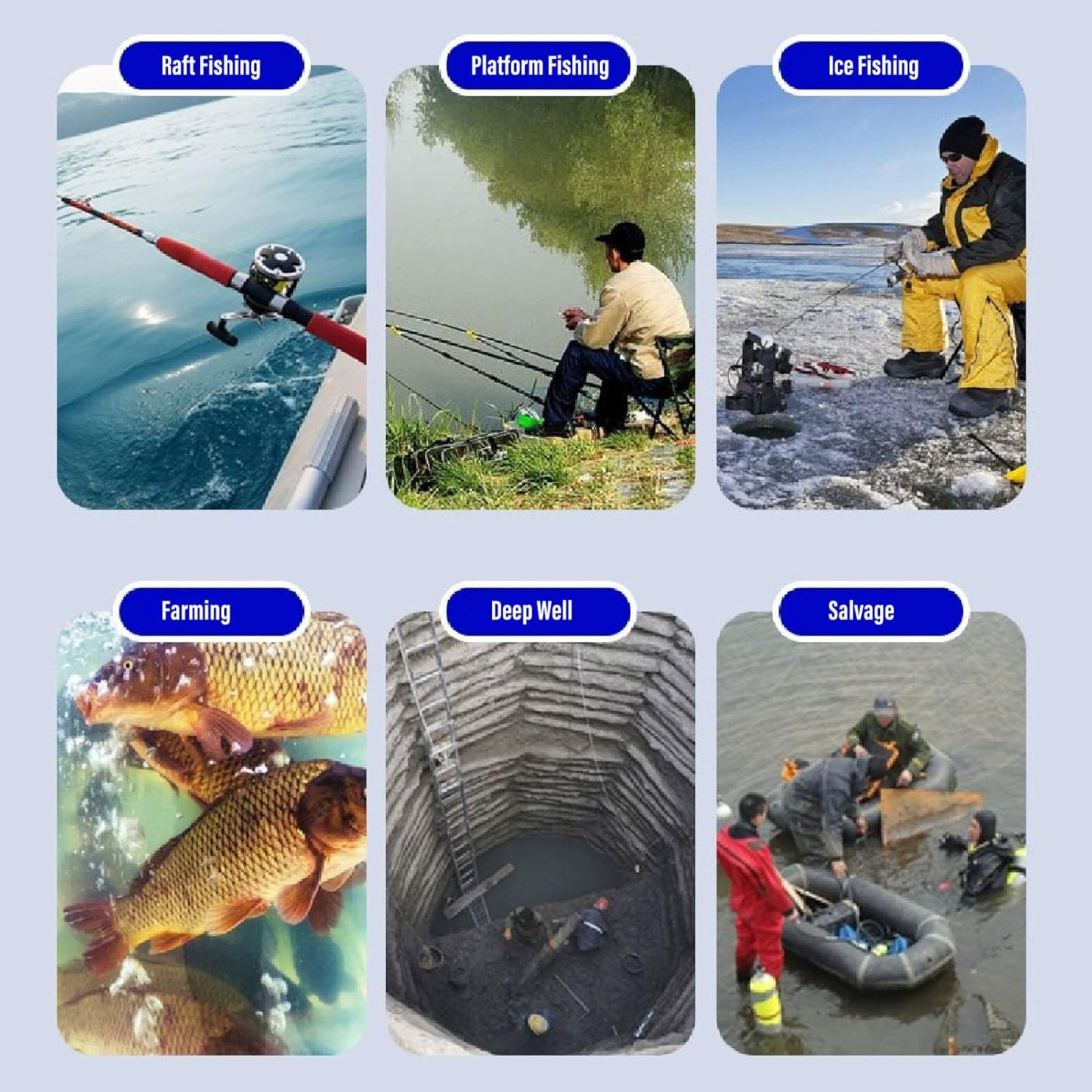 Bewinner Underwater Drone - 30M Cable 1080P High Definition 4.3In Visible Large Screen Video Fish Finder, Underwater Camera for Boat Fishing image number 3