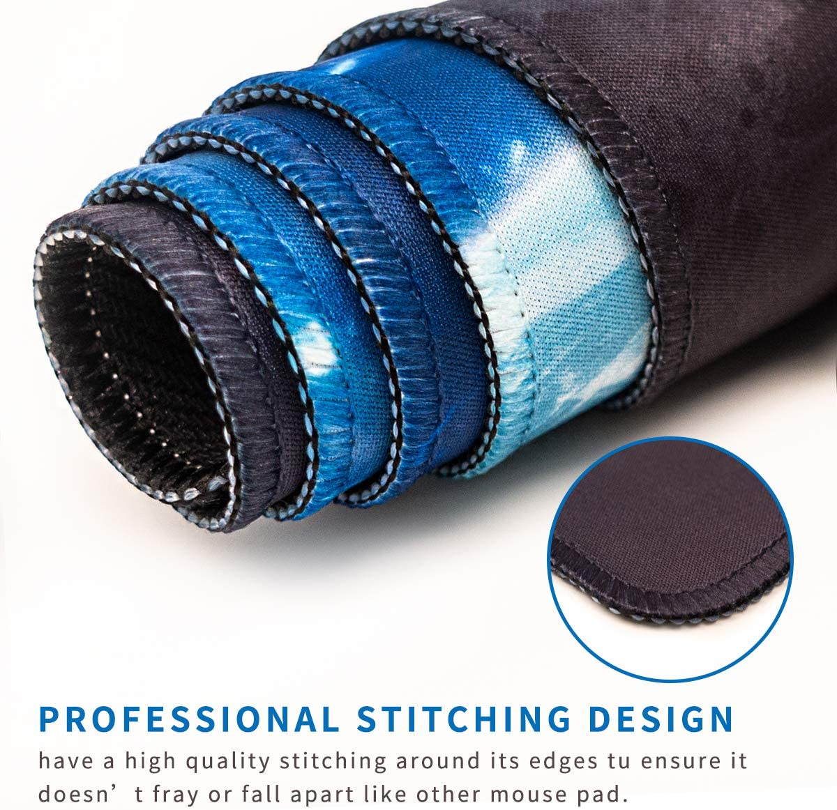 Mouse Pad-Exco Thick Smooth Extra Large Gaming Mat Smooth Surface Non-Slip Rubber Mouse Pad with Designs for Office and Gamers (Dawn) image number 2