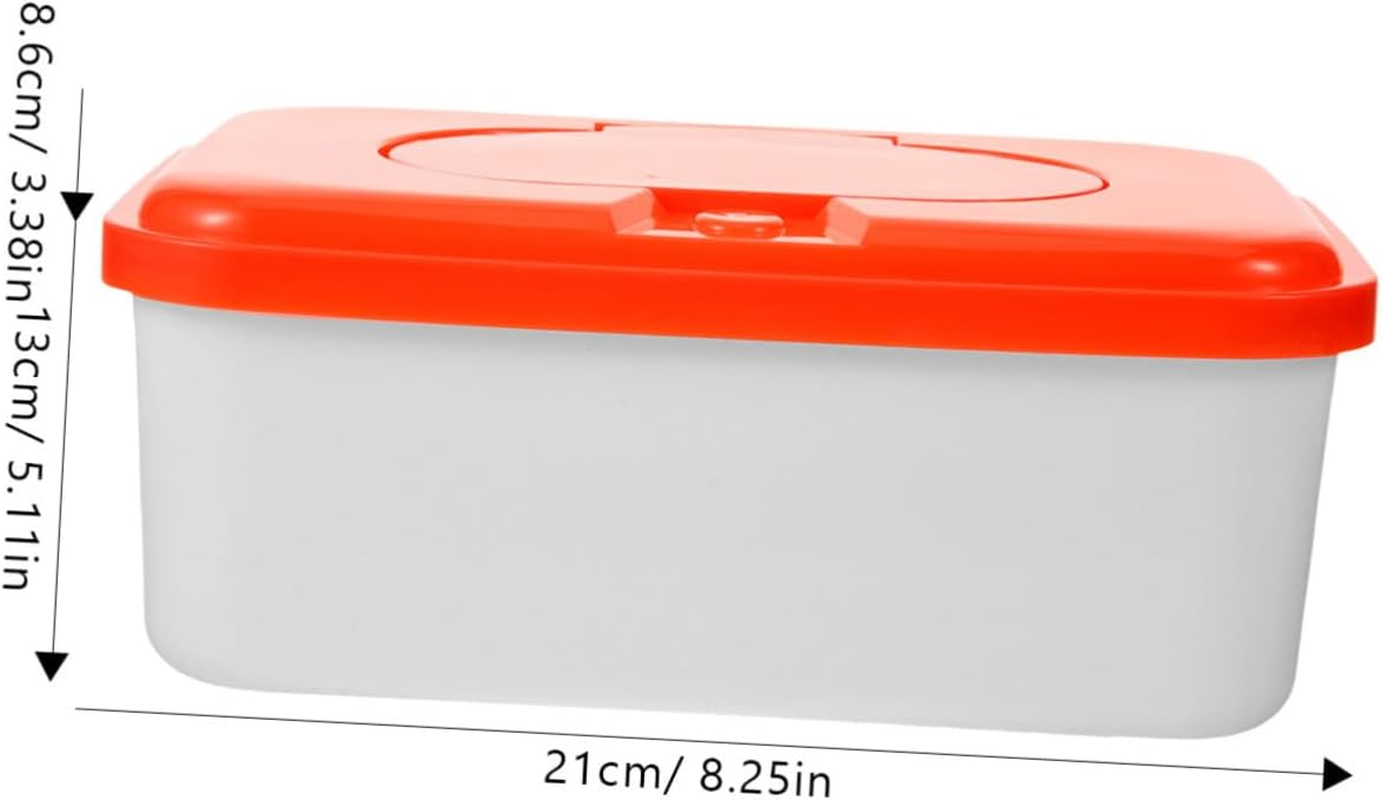 TIDTALEO Baby Wipes Dispenser Container Plastic Pp Baby Wipe Holder Box High-Profile Design Suitable for Travel and Outdoor Use 2Pcs Random Color image number 3
