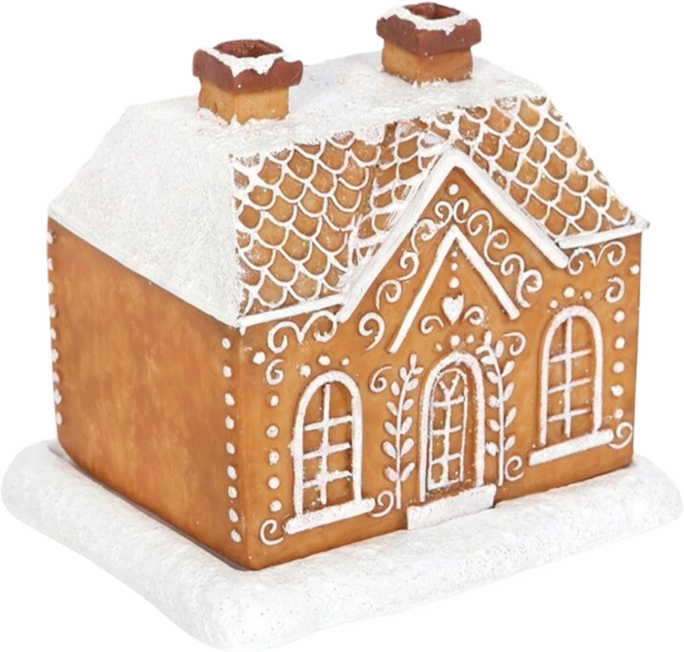 Gingerbread House Incense Burner: Resin Cabin Incense Holder for Home Kitchen Holiday image number 5
