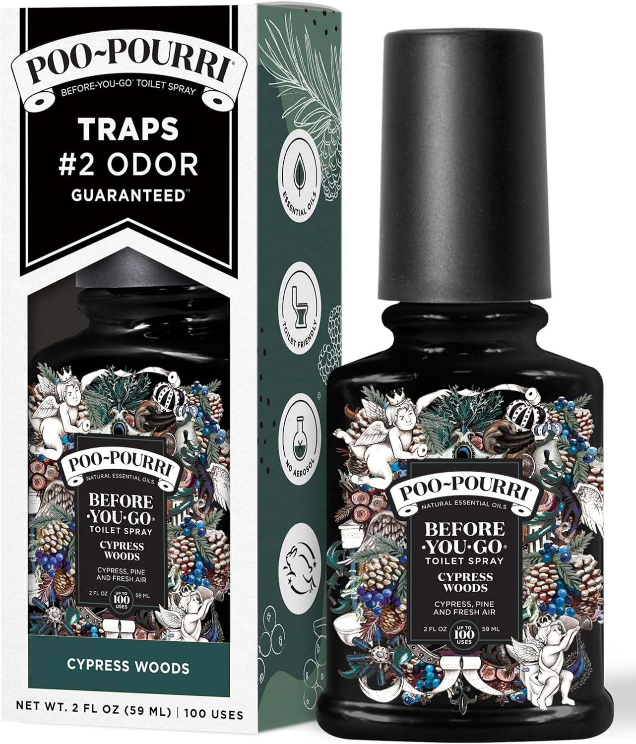 Poo~Pourri, Before-You-Go Toilet Spray, Cypress Woods 2 Fl Oz image number 5