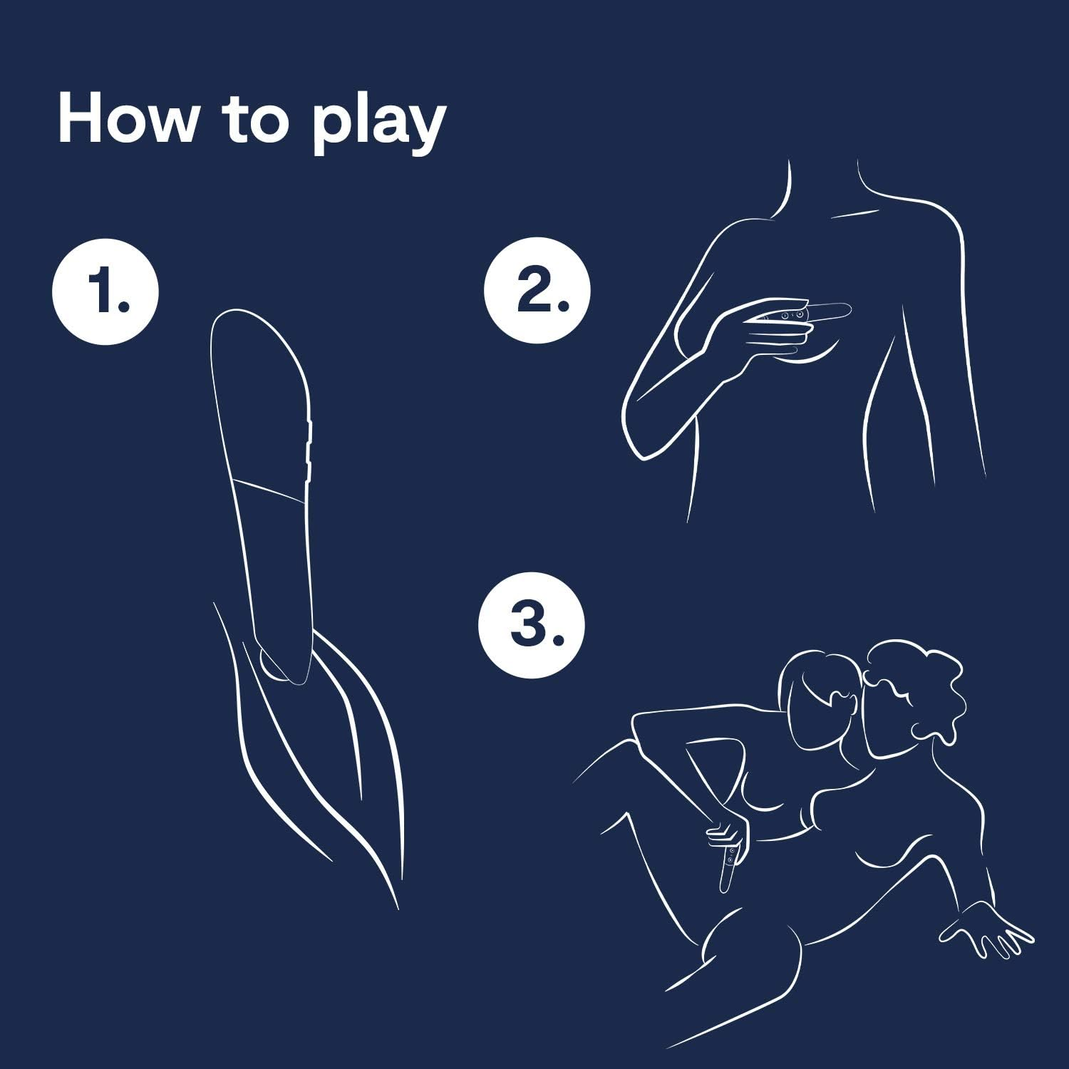 We-Vibe Tango X Bullet Vibrator for Women - Vibrating Sex Toy for Her - Mini Clitoral Stimulator Massager with 8 Intensity Levels - 7 Vibration Modes - Waterproof - Rechargeable - Midnight Blue