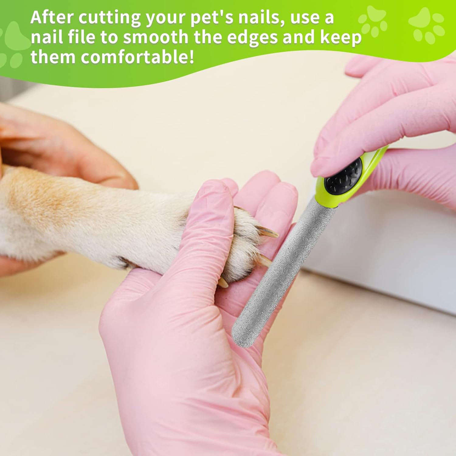 Dog Nail Clippers with Claw File, Professional Pet Nails Trimmer Grinders image number 2