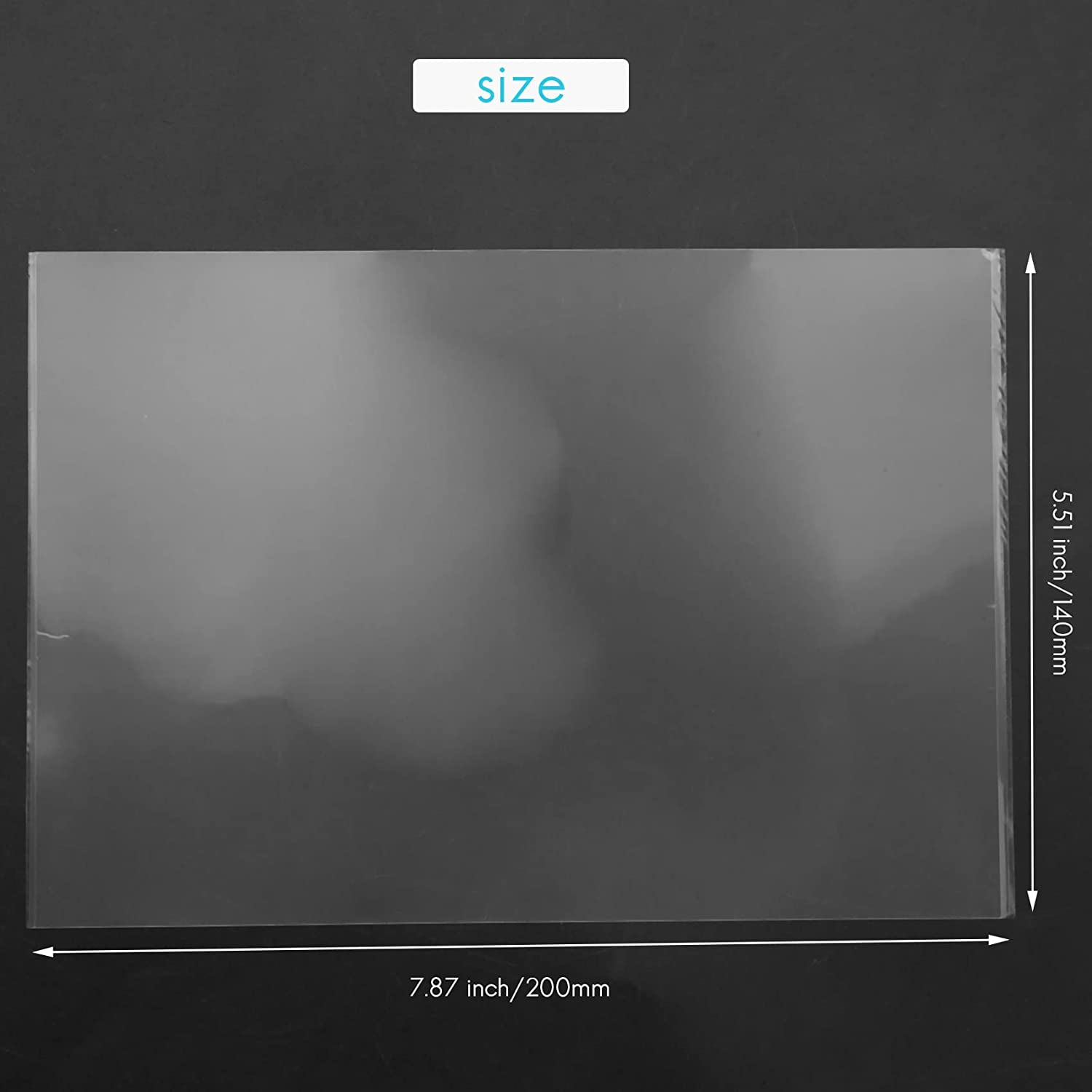 3Pcs FEP Release Film 200X140X0.15 Mm for UV 3D Printers, LCD Resin, with 1Pc Replacement Plastic Spatula