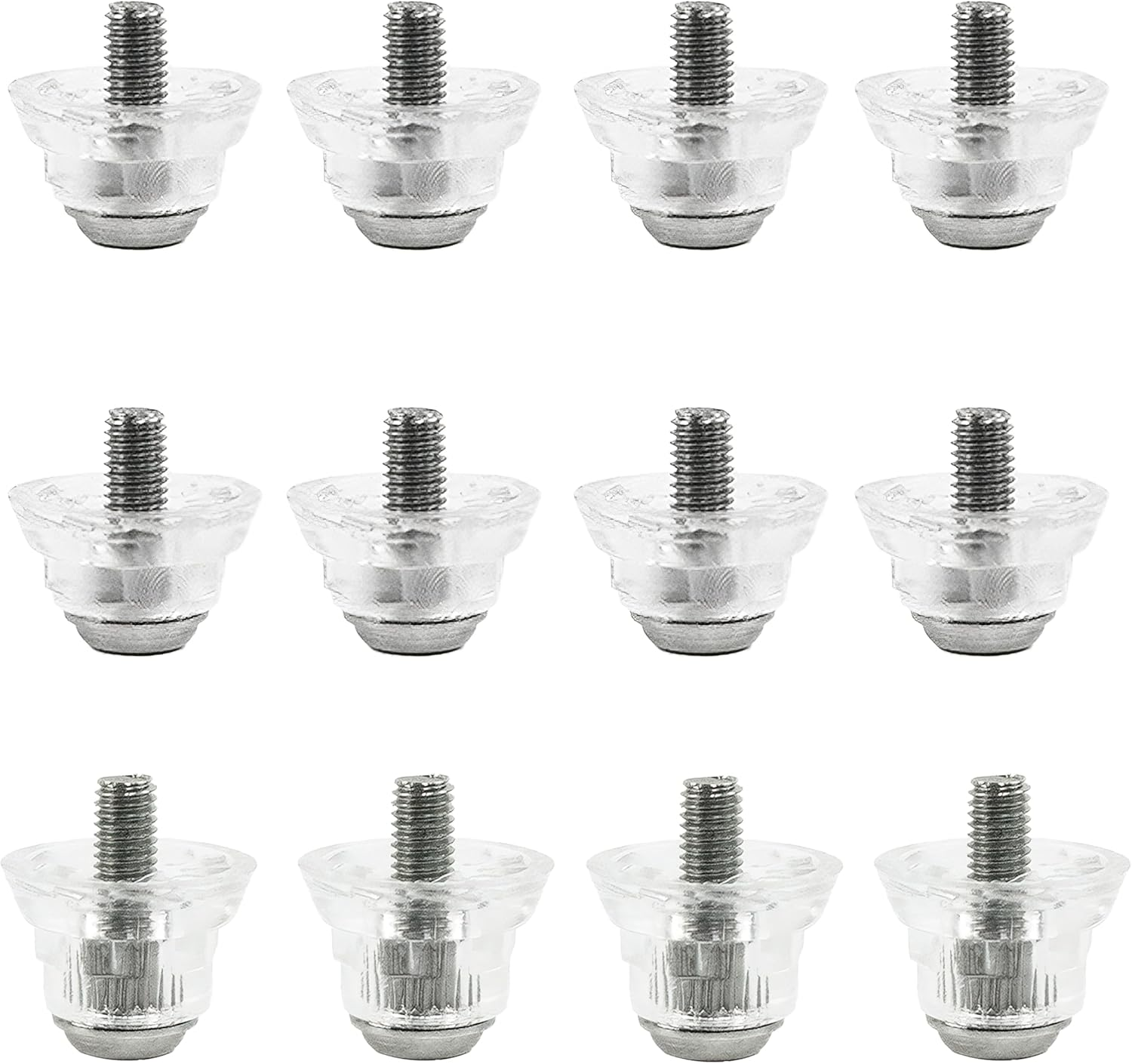 12Pcs Aluminum Nail Head Plastic Football Cleats Screw on Studs, 2 Sizes Football Cleat Replacement Studs for Adult Training Soccer Spike Replacement Spikes, Rugby Replacement Studs image number 5