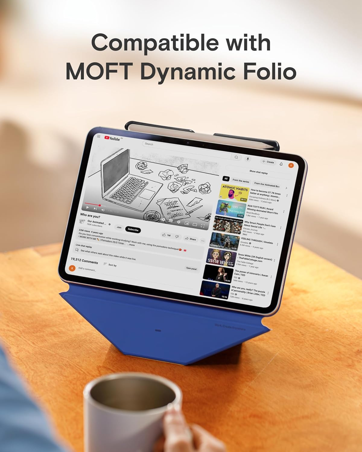 MOFT Pencil Holder for Apple Pencil Pro, Apple Pencil 2Nd Generation, Compatible with Magic Keyboard, Smart Folio and MOFT Dynamic Folio & Float Folio for Ipad image number 4