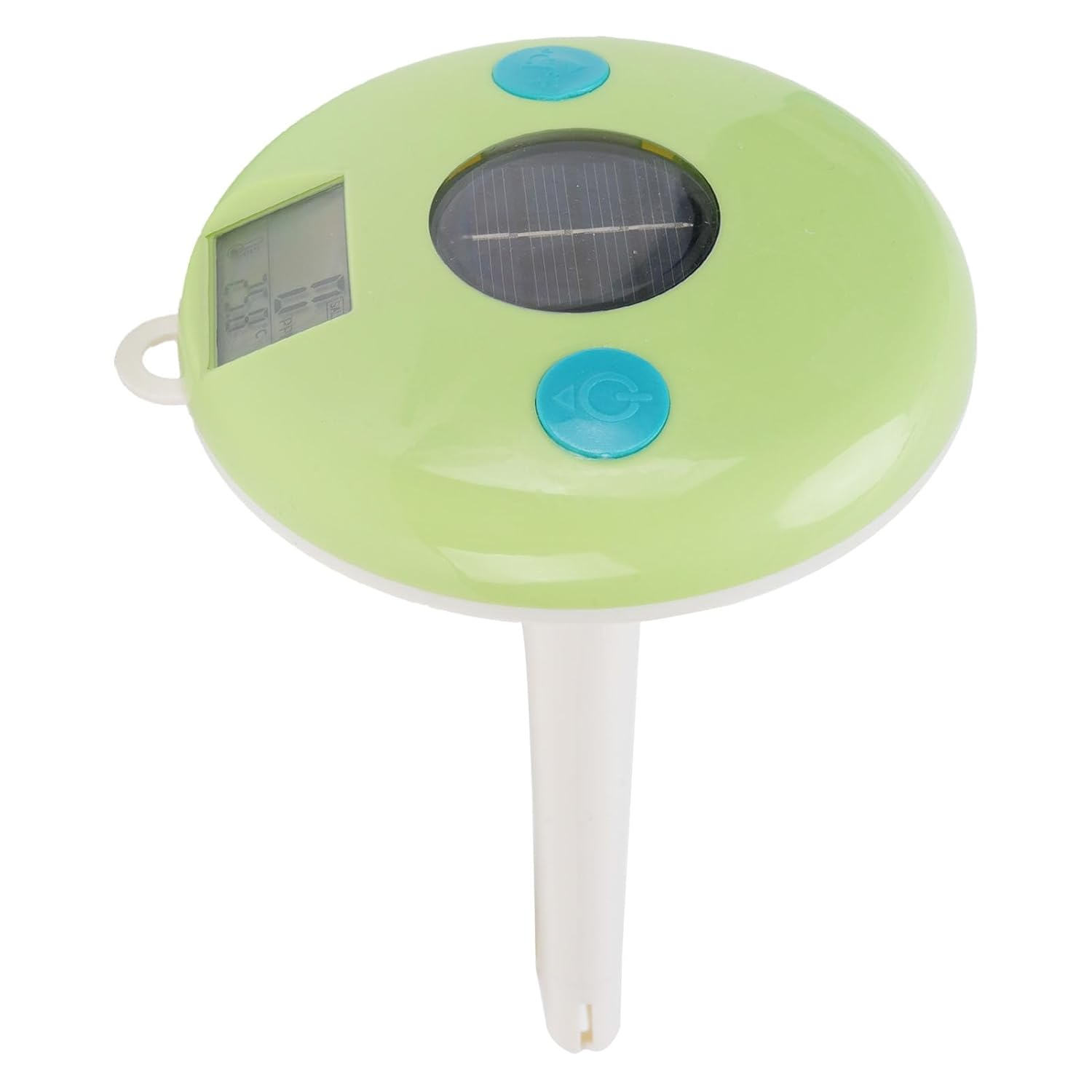 Jiawu 2 in 1 Solar Pool -Thermometer Floating Digital Water Quality Tester with a Simple Reading Display for Spa Whirlpools, ABS Material Pool Temperature Meter for Swimming image number 5
