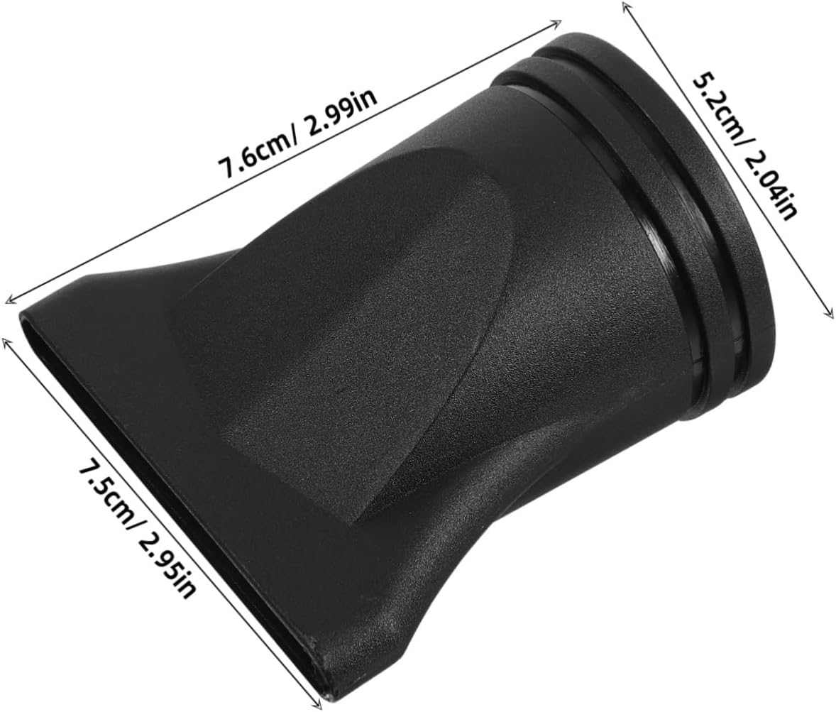 GOOHOCHY Blower Tube Air Collector Blow Dryer Hairdryer Replacement Flat Nozzle Universal Hair Dryer Nozzle Hair Dryer Replacement Nozzle Narrow Diffuser Nozzle Plastic Black image number 5