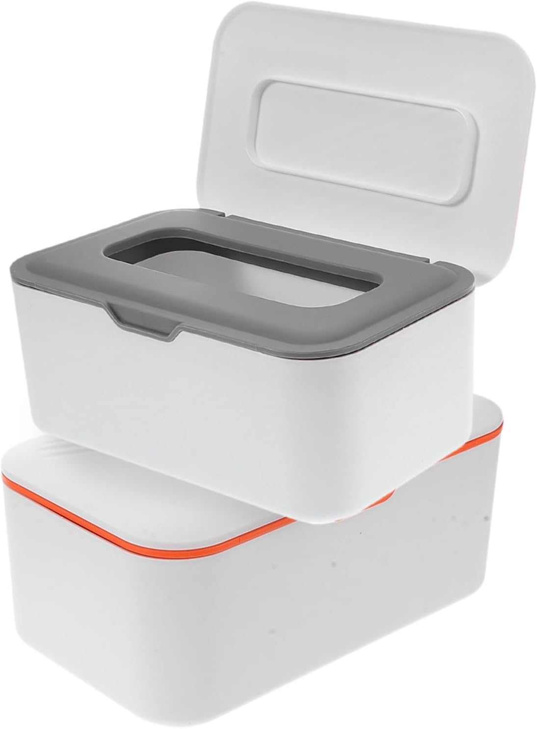 2Pcs Sleek Stylish Wipes Holder Dispenser Box Sealed Tissue Storage for Car Home Portable Travel Case image number 3
