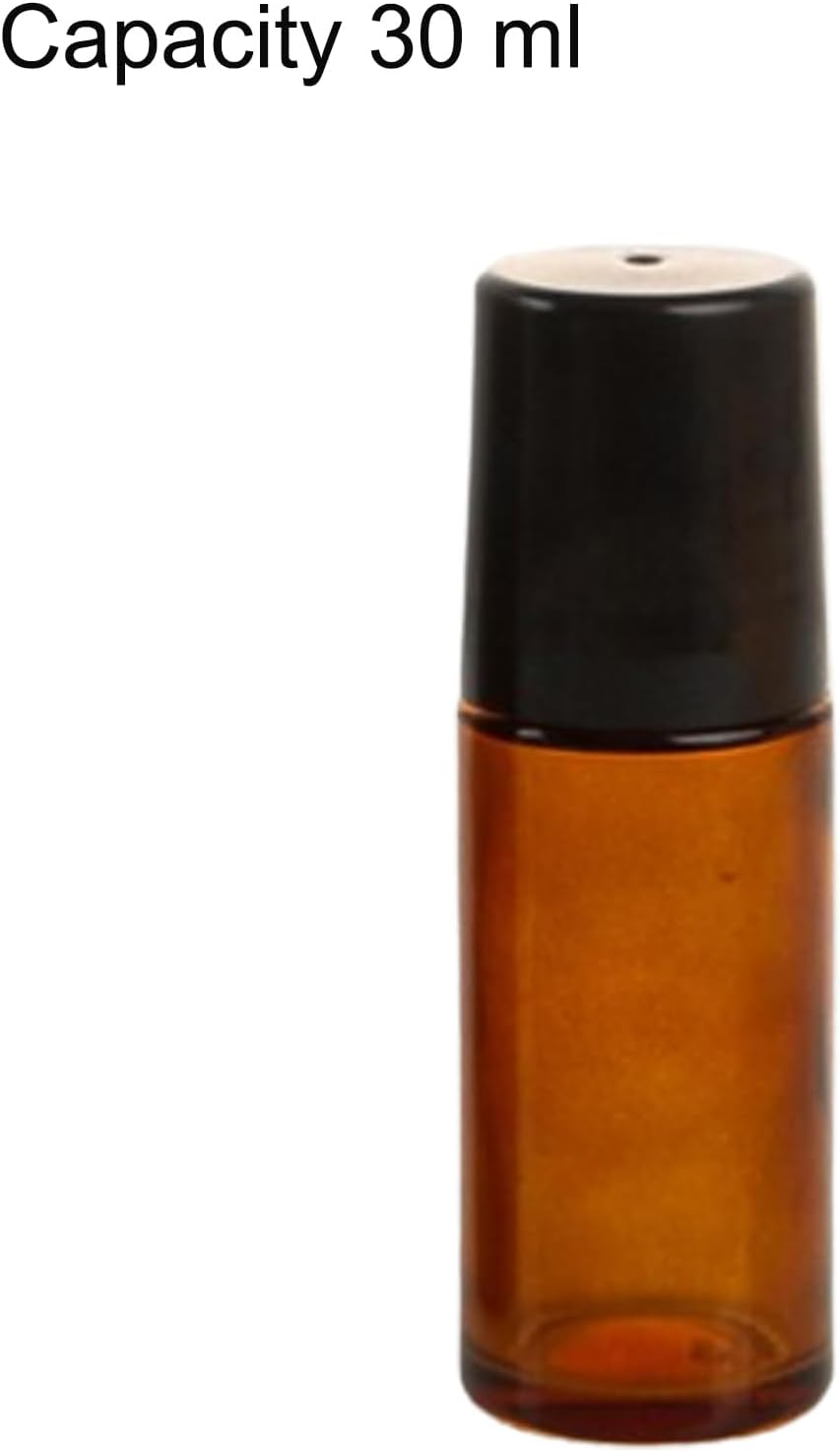 Essential Oil Roller Bottles Empty Refillable Roll on Bottle Leak Proof Deodorant Containers Amber Glass Perfume Roller Bottles image number 3
