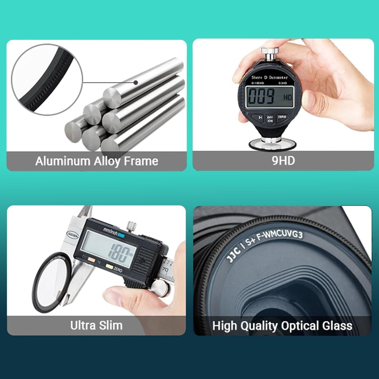 Camera Accessories Kit Includes Camera Lens Cap, Camera Screen Protector, UV Protection Filter, Metal Thumbs up Grip, Compact Camera Wrist Strap and Cleaning Cloths for Ricoh GR IV GRIV GR4 image number 3