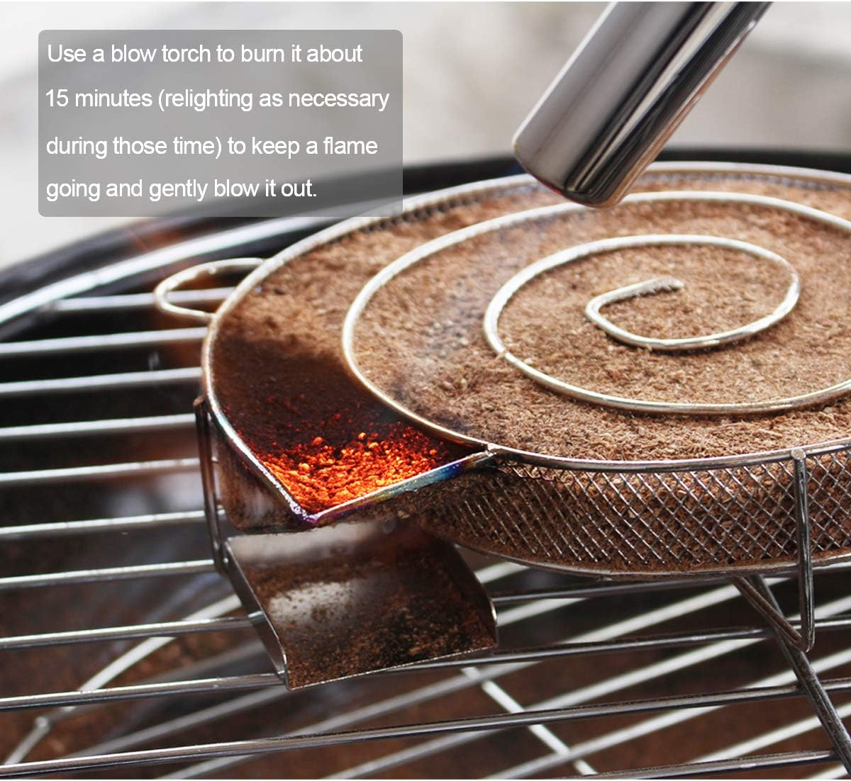 Realcook Cold Smoke Generator 8" Cold Smoker Hot and Cold Smoking Meat Salmon Cheese Burning Time up to 4-7 Hours